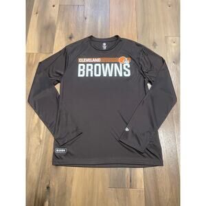 Cleveland Browns NFL Men’s Long‑Sleeve Dri‑Fit Shirt – Size L